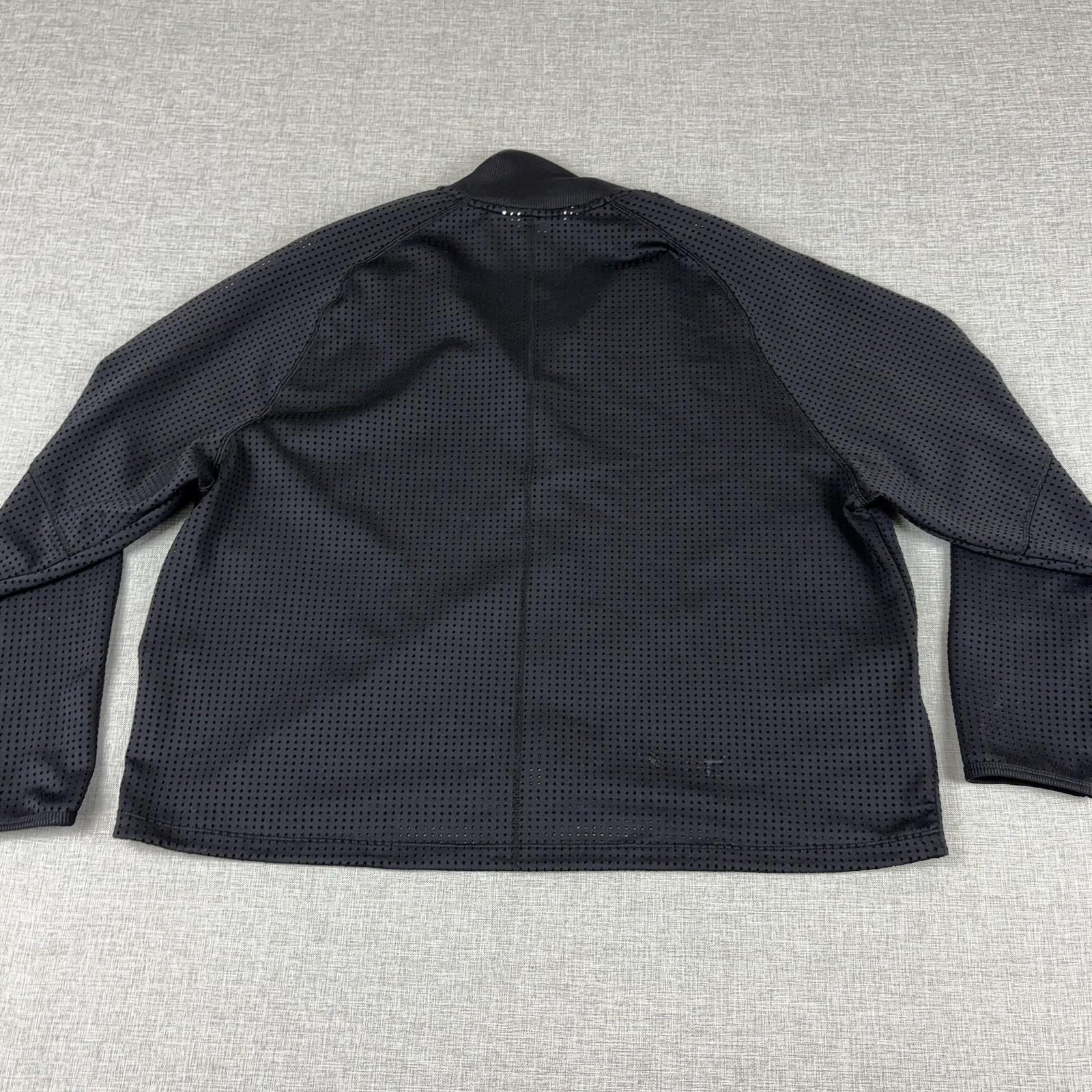 JoyLab Jacket Womens XL Black Mesh Full Zip Track Lightweight Pockets Athletic