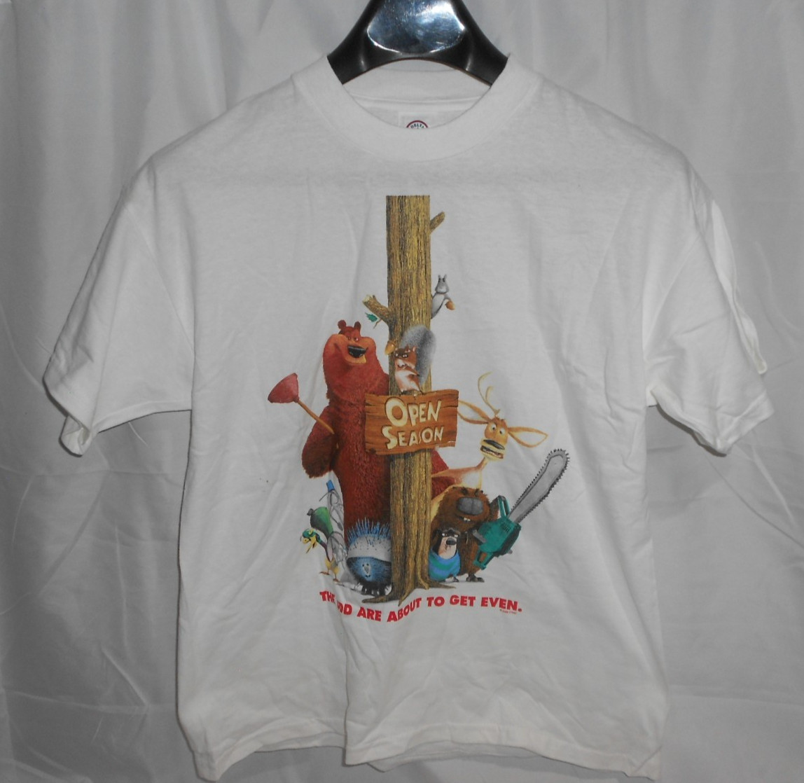 Open Season Movie Premiere Promo 2006 White T-Shirt Size X-Large NEW