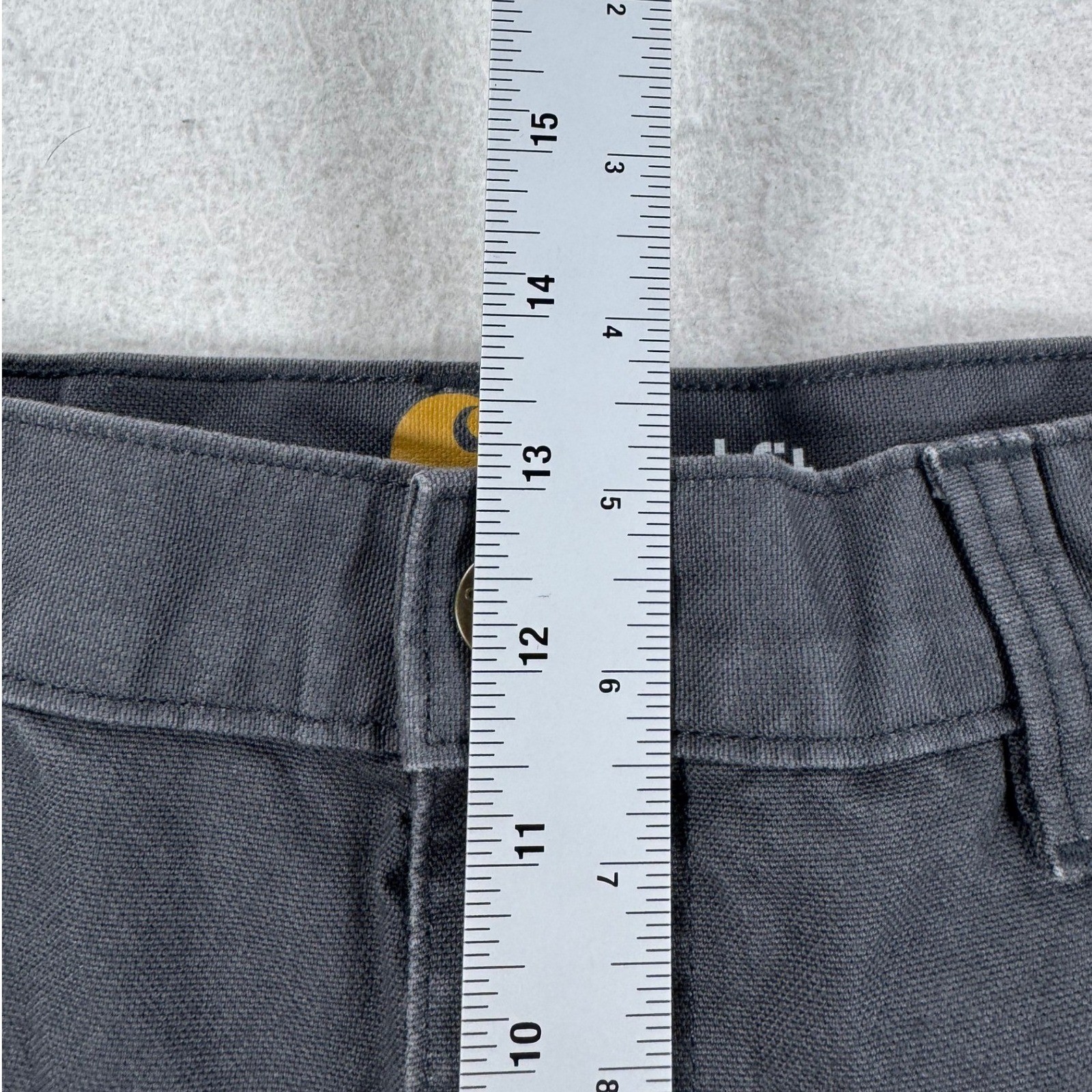 Carhartt Relaxed Fit Double Knee Work Pants Gray Canvas 48×30 Mens Trousers