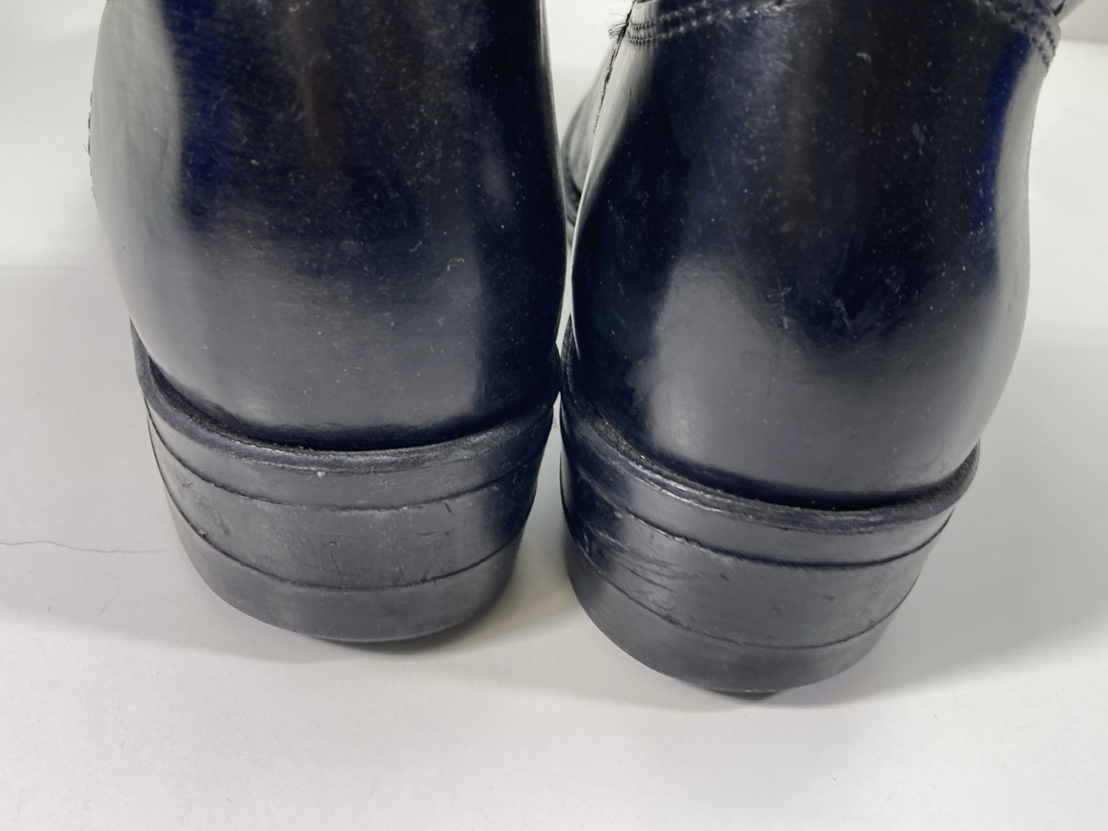 Iron Age Steel Toe Safety Roper Boots Men Size 9 EE Wide Black Leather Western