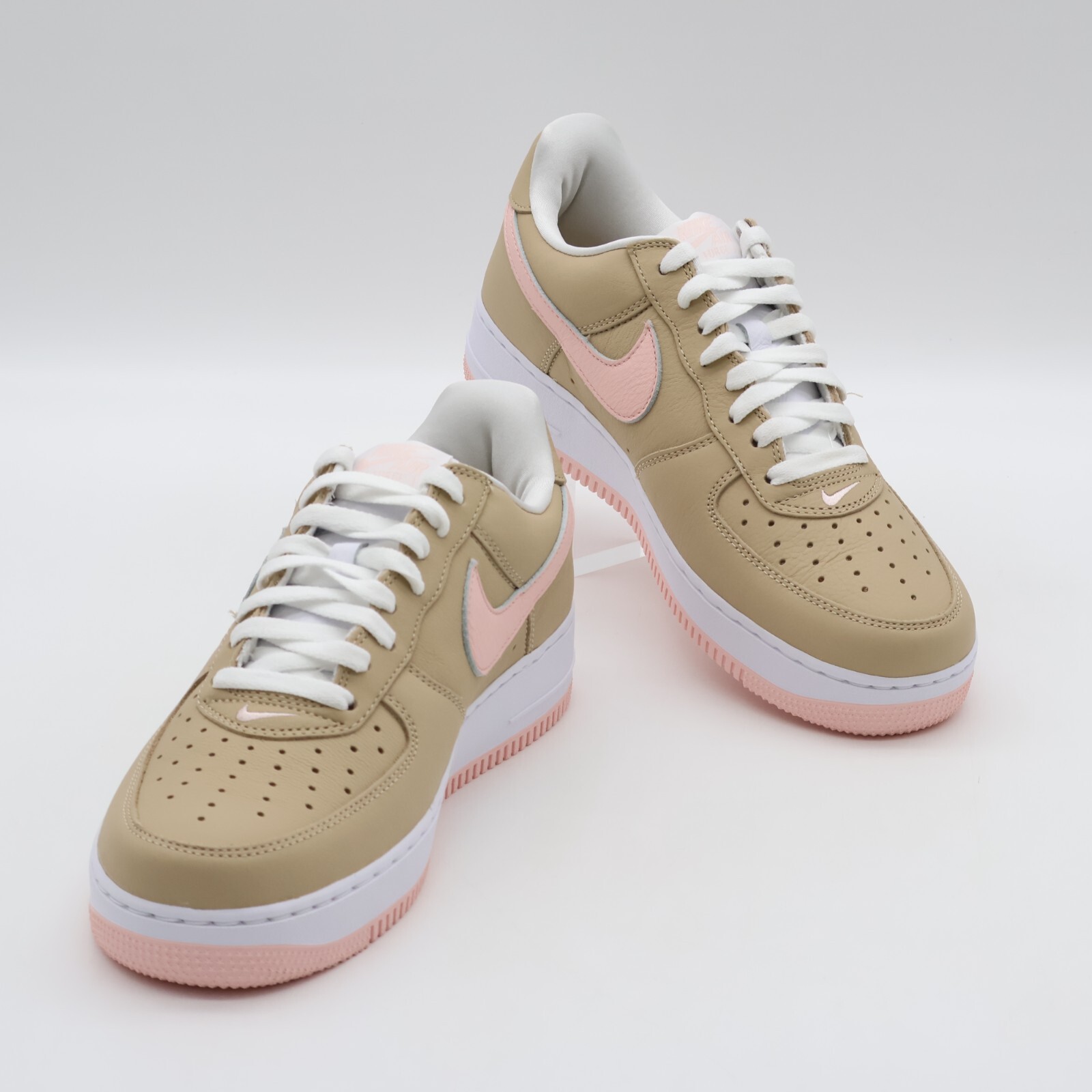 845053-201 Nike Air Force 1 Low Retro Linen Atmosphere True White Pink (Men’s)