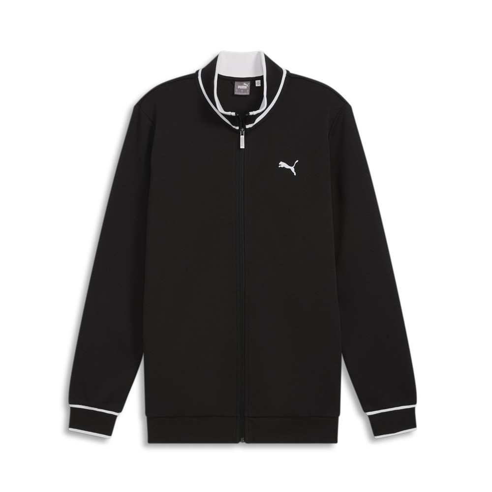 PUMA Vintage Sport Full Zip Track Jacket Mens Black Casual Athletic Outerwear 68