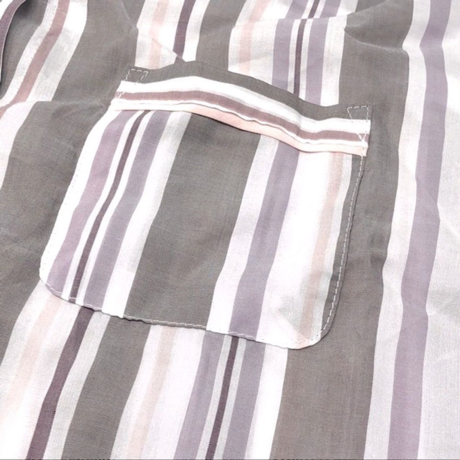 Stars Above Stripe Button Down Soft Stripe Shirt Size S NWT