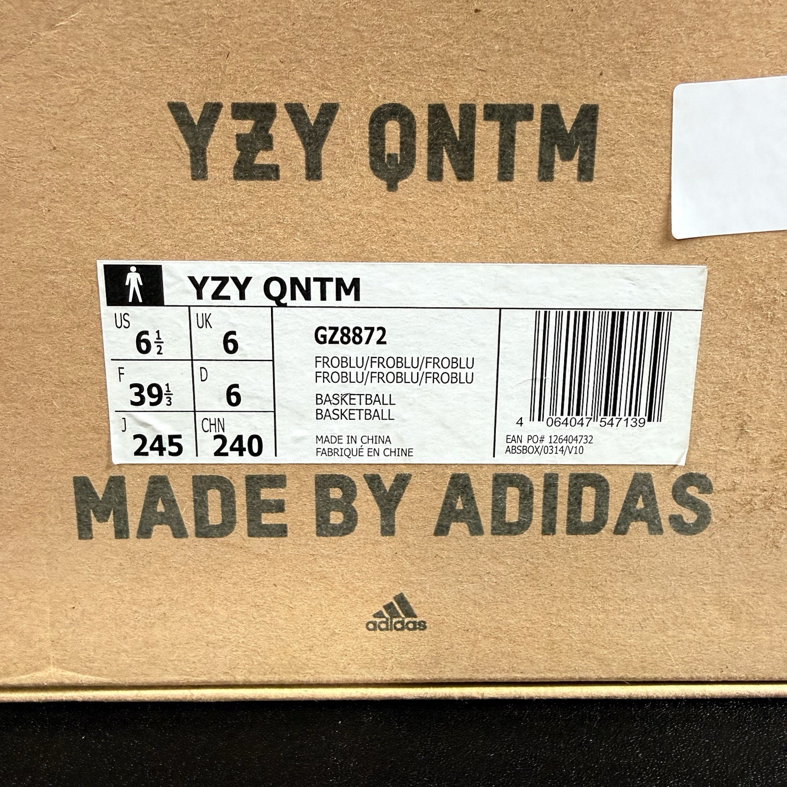 NEW! NIB Adidas Men’s Yeezy Qntm QUANTUM In Frozen Blue GZ8872 Size 6.5