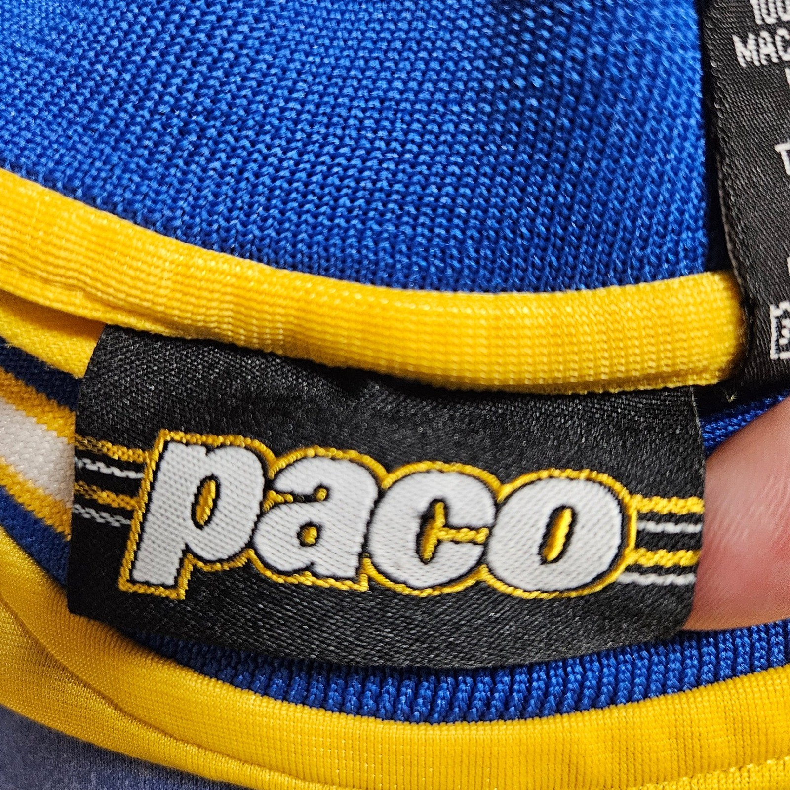 Vintage Paco Sport Racing Squad Jersey Graphic Tee L Retro Biker Grunge Y2K 90s