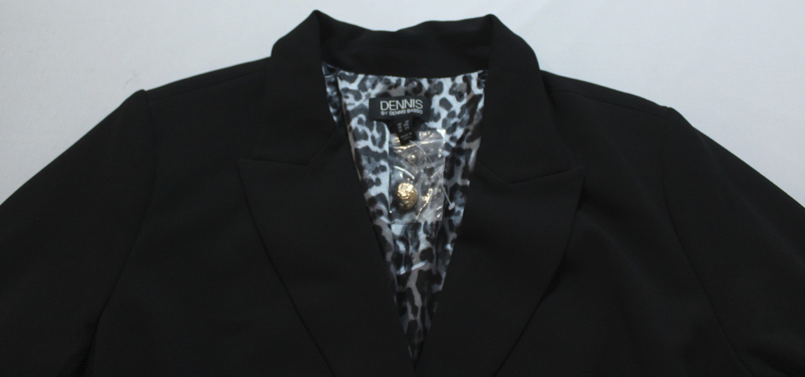 Dennis Basso Women’s Plus L/S Regular Luxe Crepe Blazer EH6 Black Size 3X