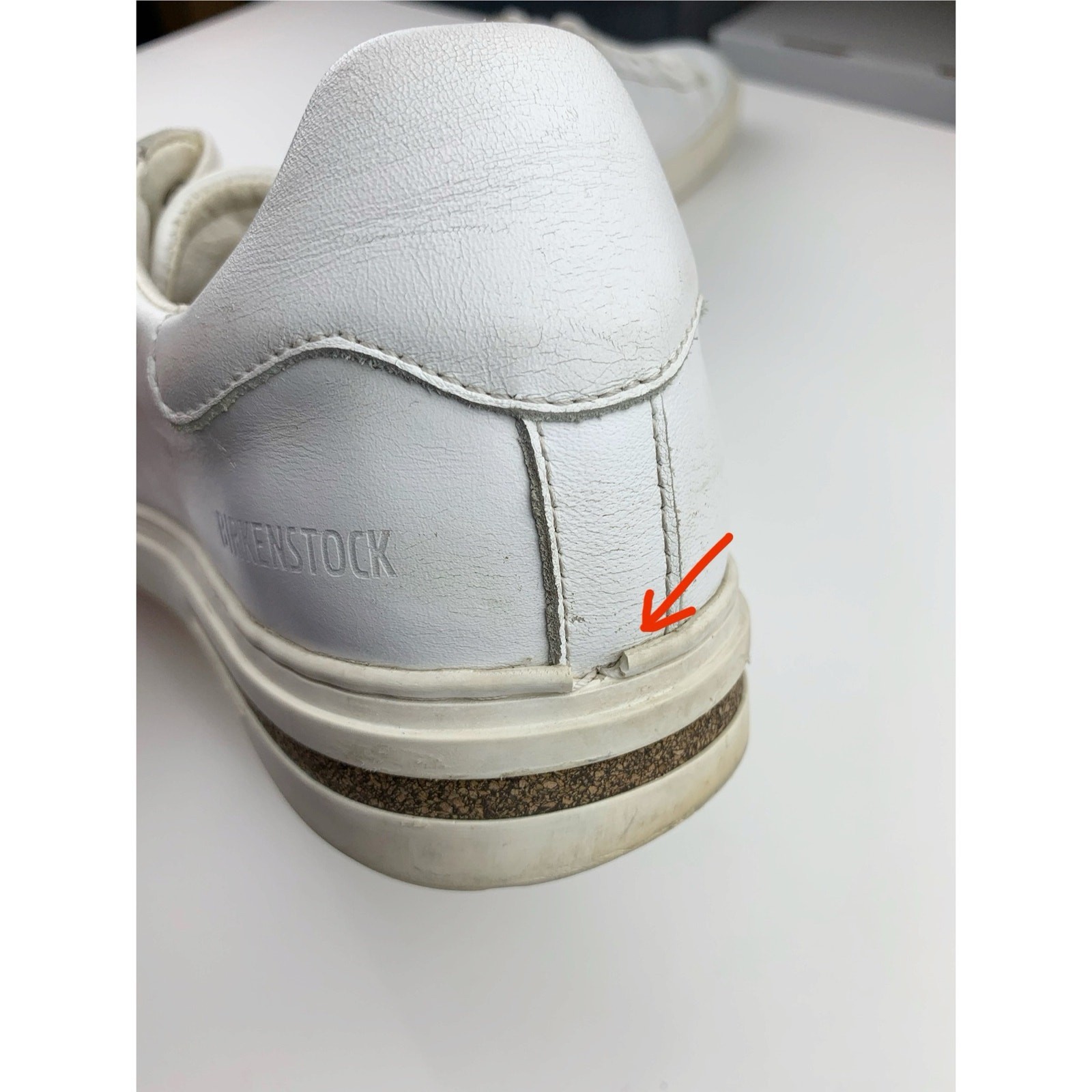 Birkenstock Bend Low White Leather Sneakers Lace Up Comfort Shoes 40 W 9 M 7