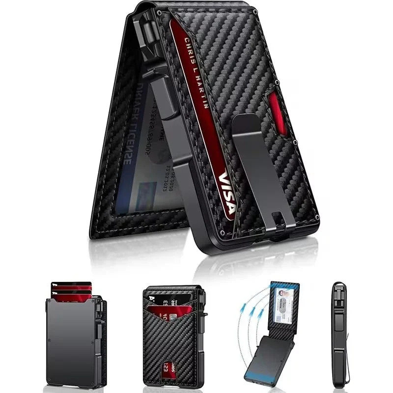 Slim Carbon Fiber Card Holder Wallet