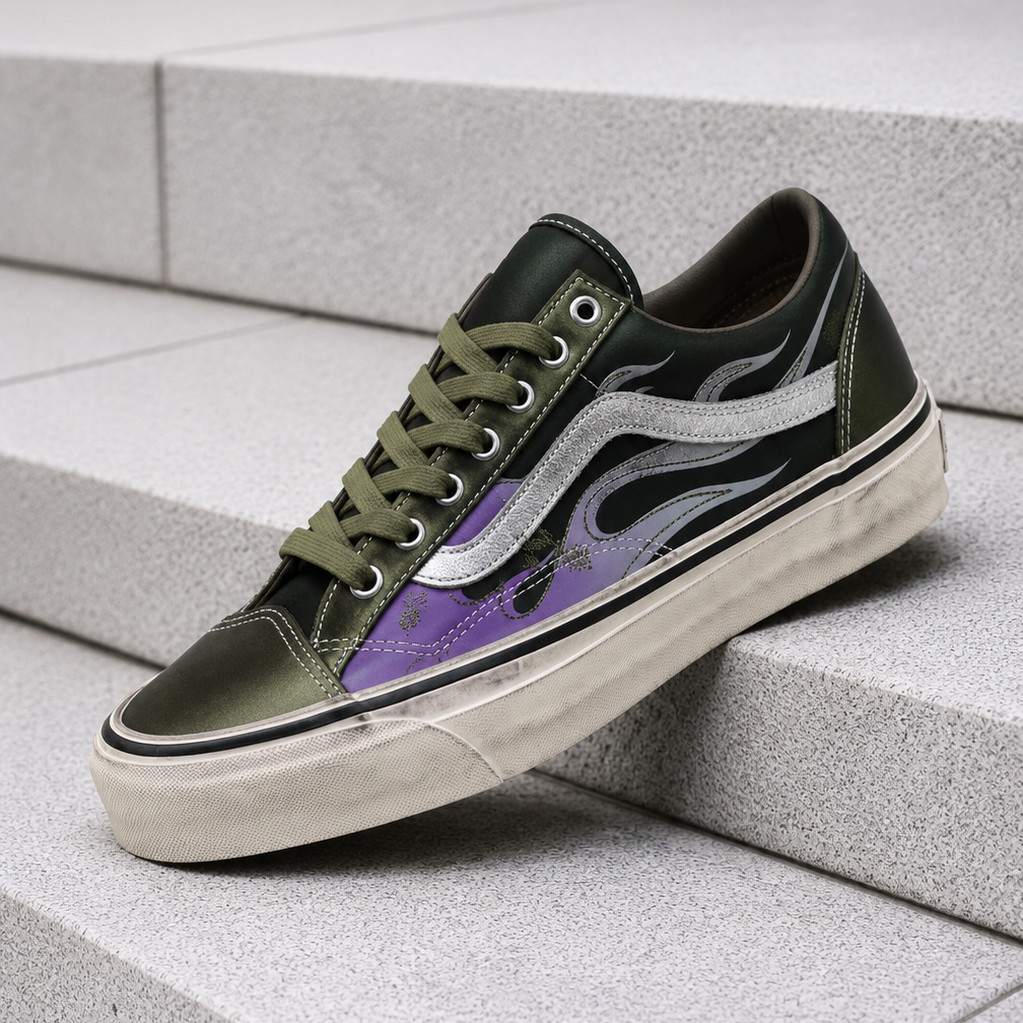 Vans LX Old Skool Archive Flame Green VN000D9RGRK Men’s Size New