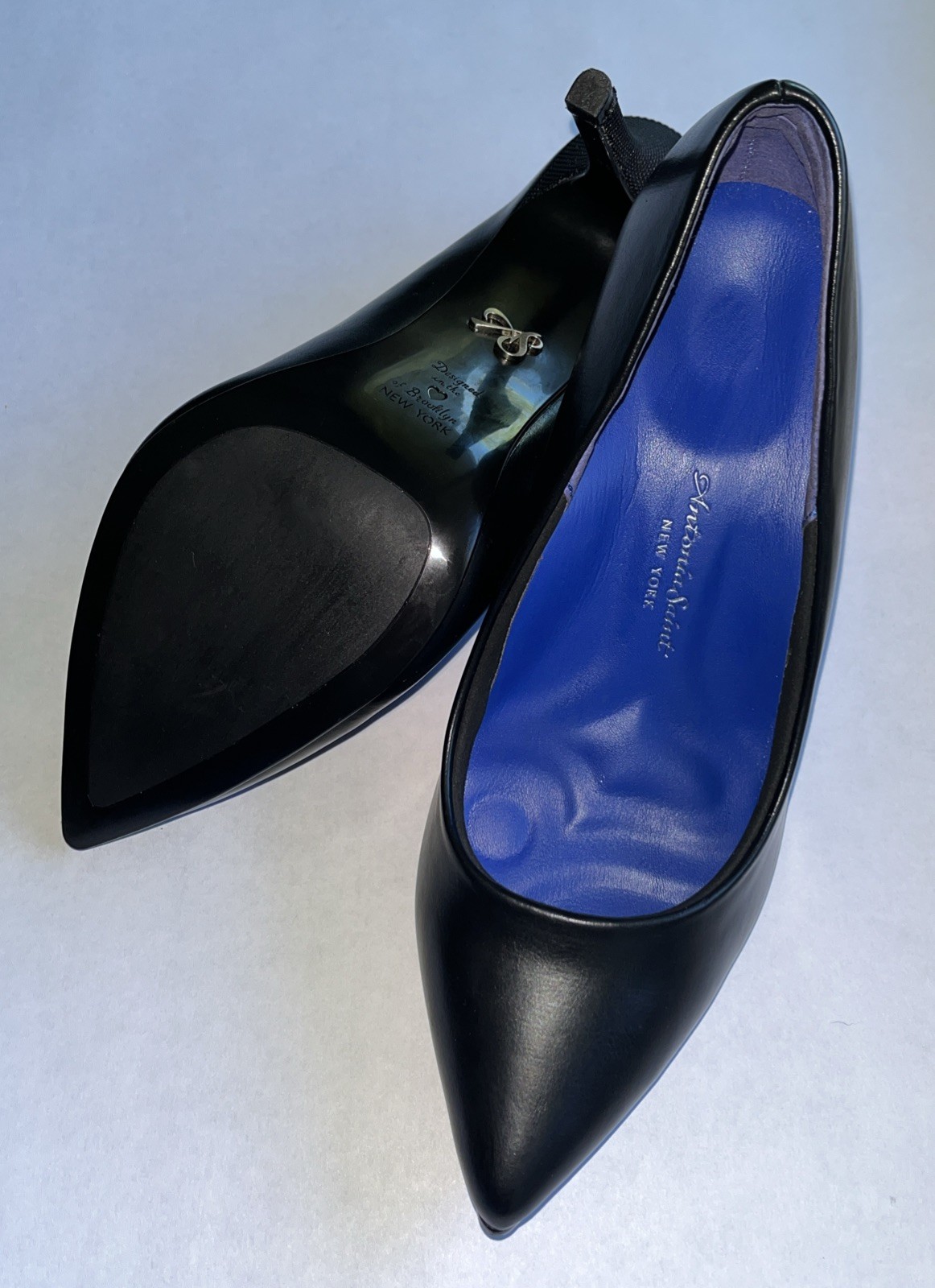 Antonia Saint New York Stiletto Black Classic Pump Designed in BrooklynSz 8, 0C8