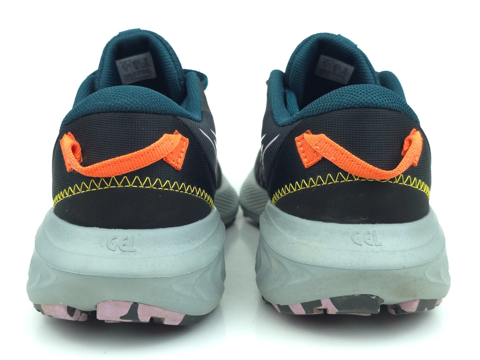 ASICS Womens 9 GEL Excite Trail 2 Black Light Ube Running Shoes 1012B412 EUC
