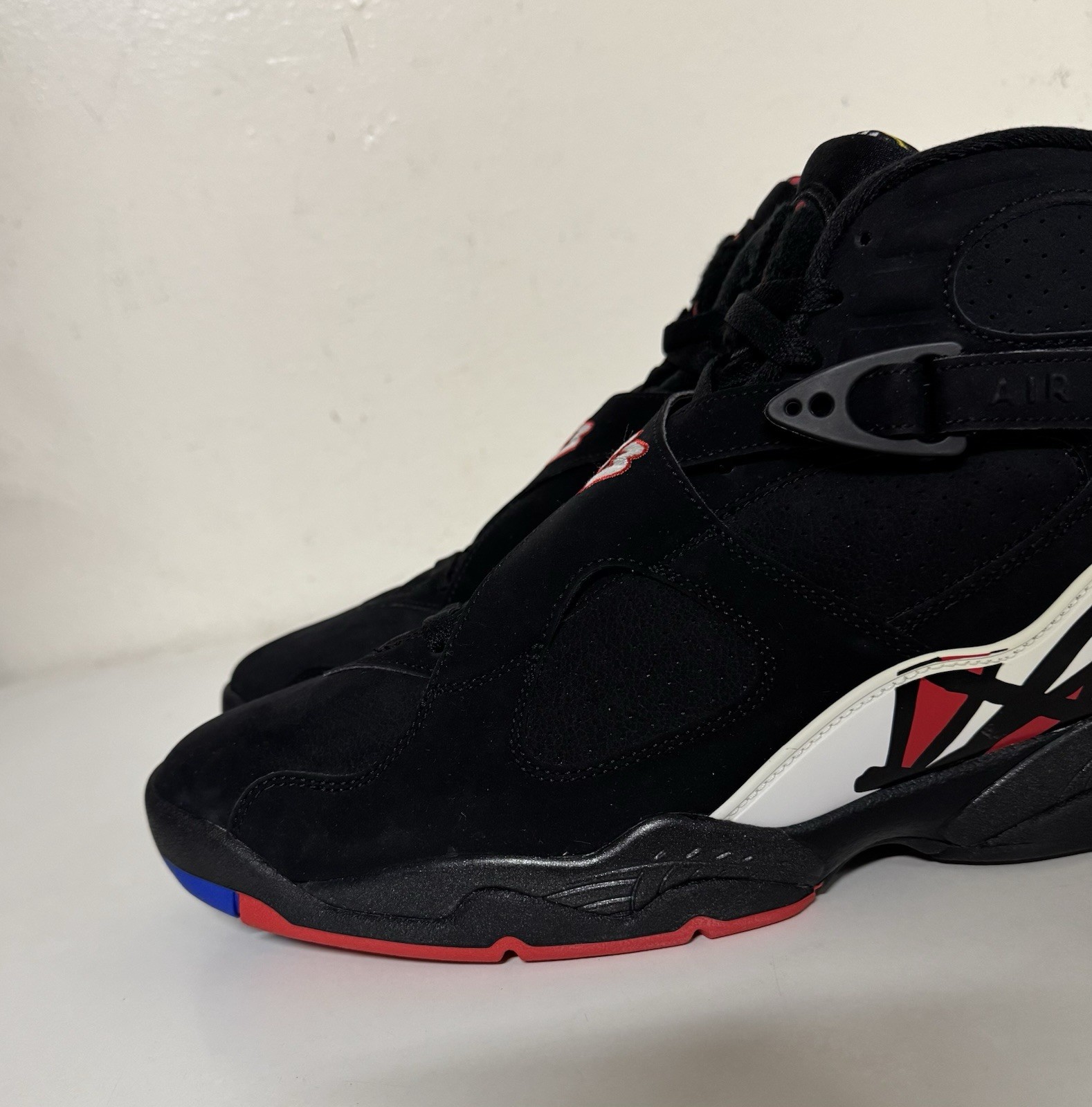 Nike Air Jordan 8 Retro Playoffs 2023 Mens Sz 12 Black True Red White 305381-062