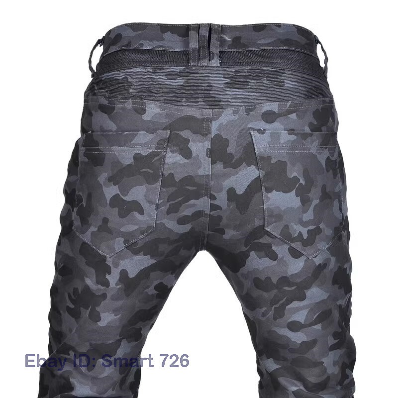 Men Motorcycle Riding Pants Summer Mesh Biker Motocross Jeans Racing Casual Camo