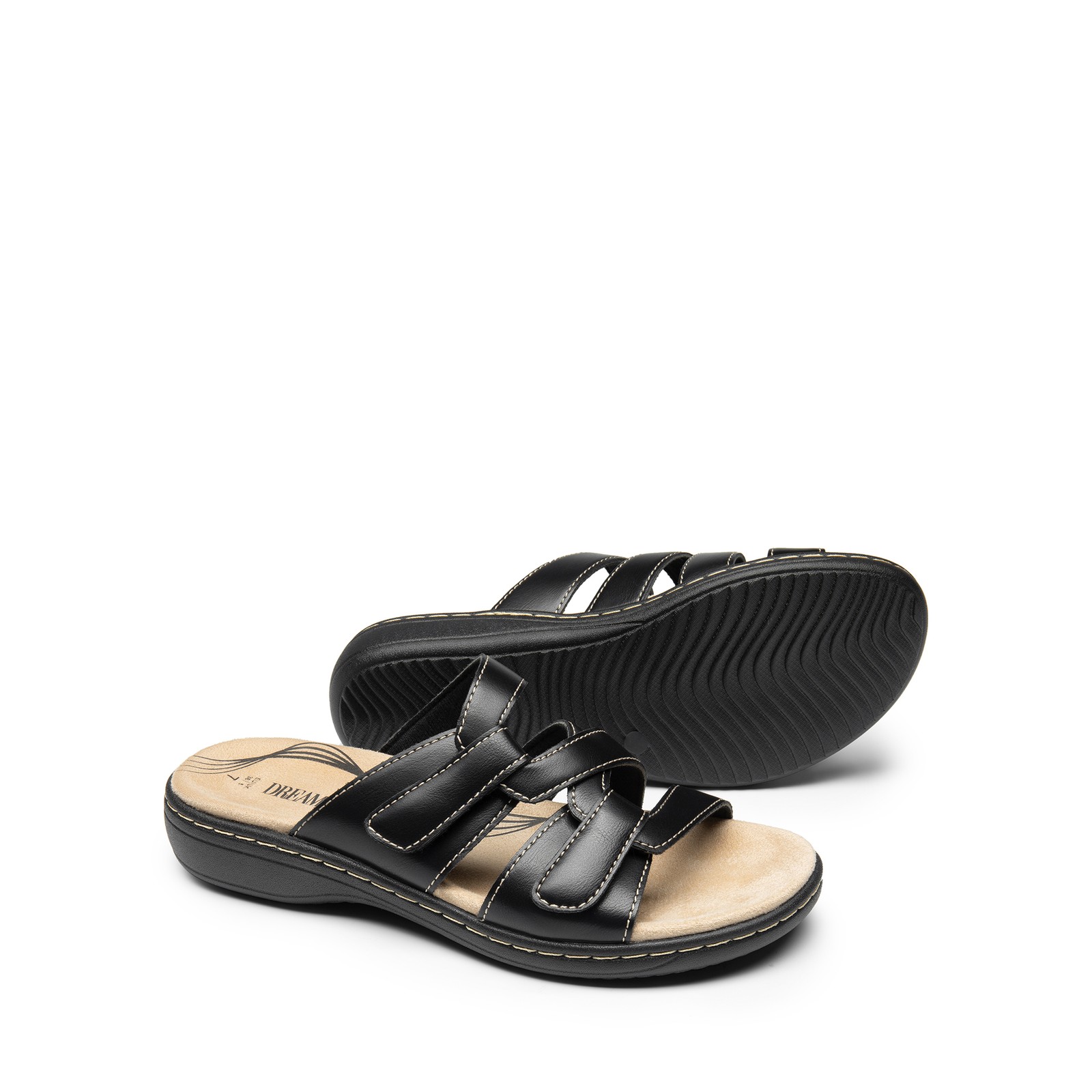 Women Slides Sandals Arch Support Flat Sandals Comfort Soft Cushion Sandals