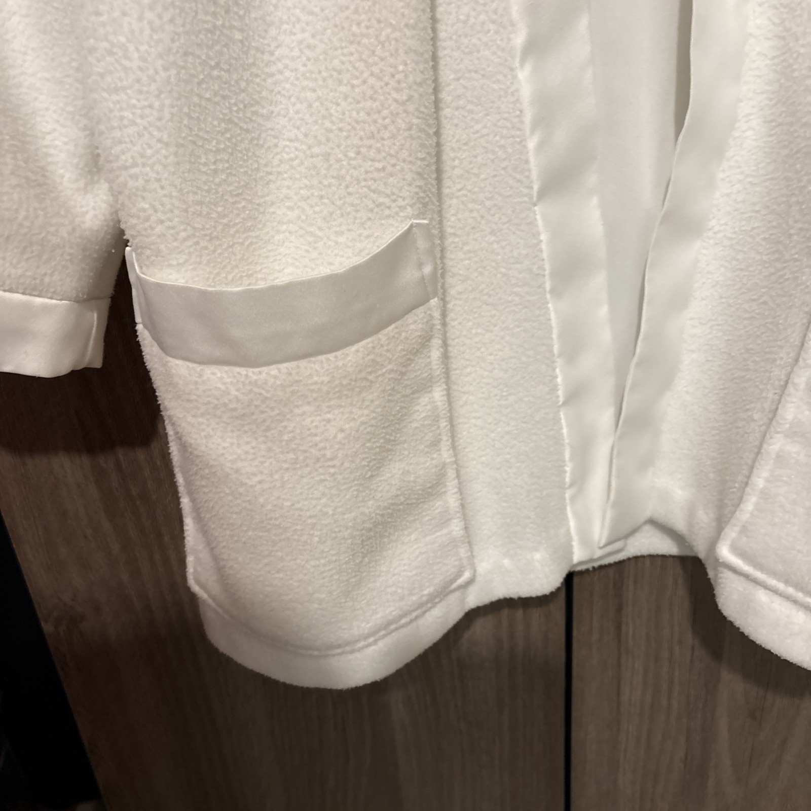 Fleece White Light Weight Coat