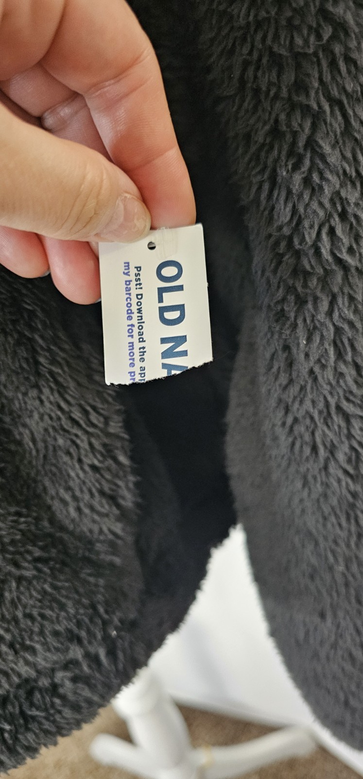 Old Navy Womens Medium Black Sherpa Fleece Quarter Zip Teddy Pullover Jacket