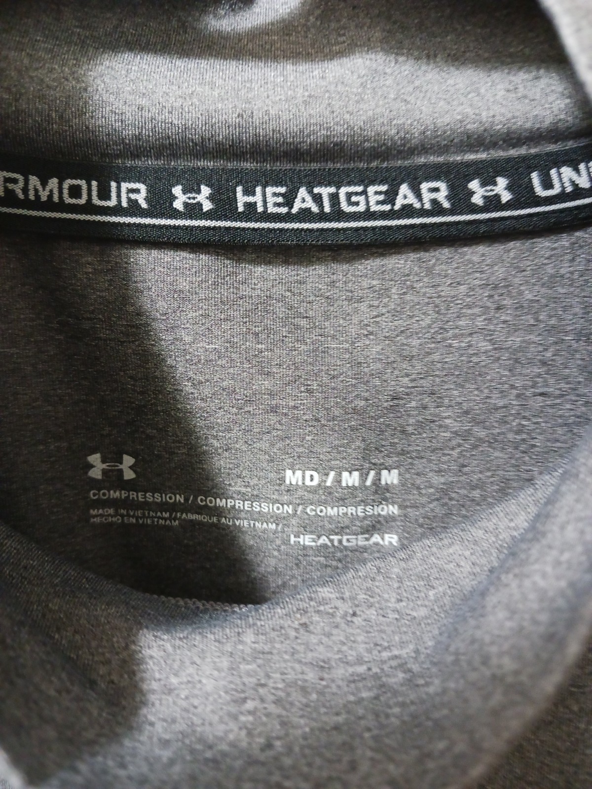 Under Armour HeatGear Mock Men’s Sleeveless Tank Medium Compression Gray