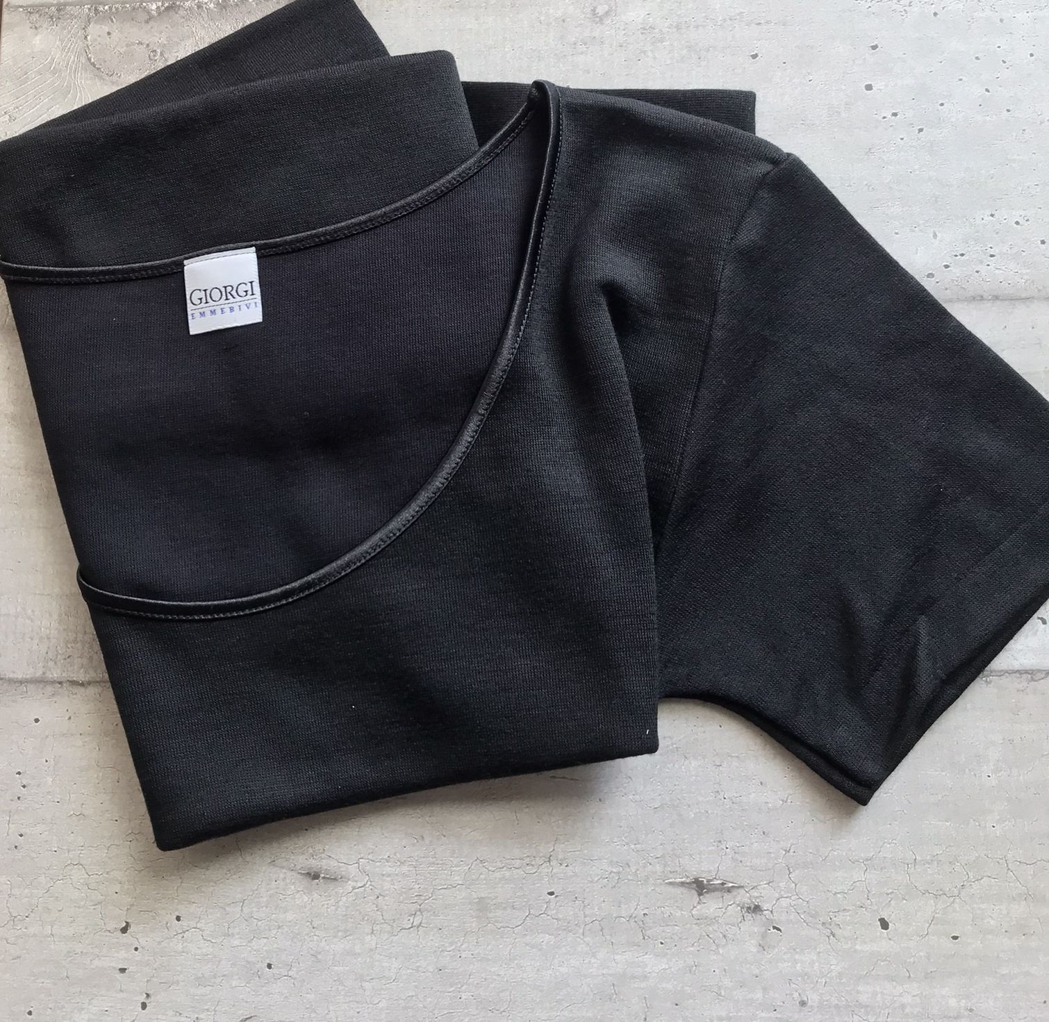 Emmebivi Giorgi art 24273MM T-shirt cotton on leather wool outside