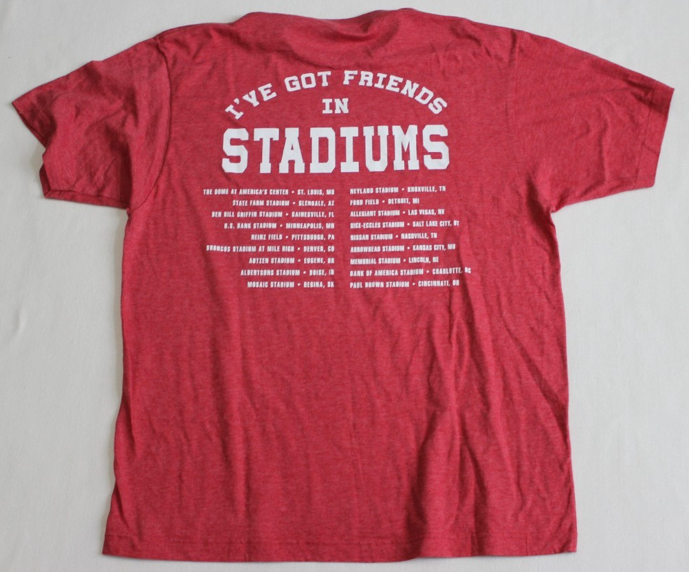 Garth Brooks I’ve Got Friends in Stadiums Concert Tour T-Shirt Men’s Size XL Red