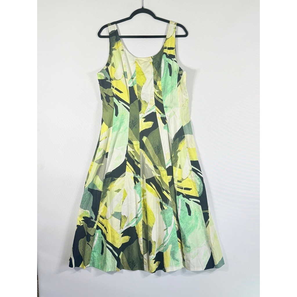 NEW Donna Karan New York Women 14 Dress Sleeveless Midi Cruise Resort Chic Paris