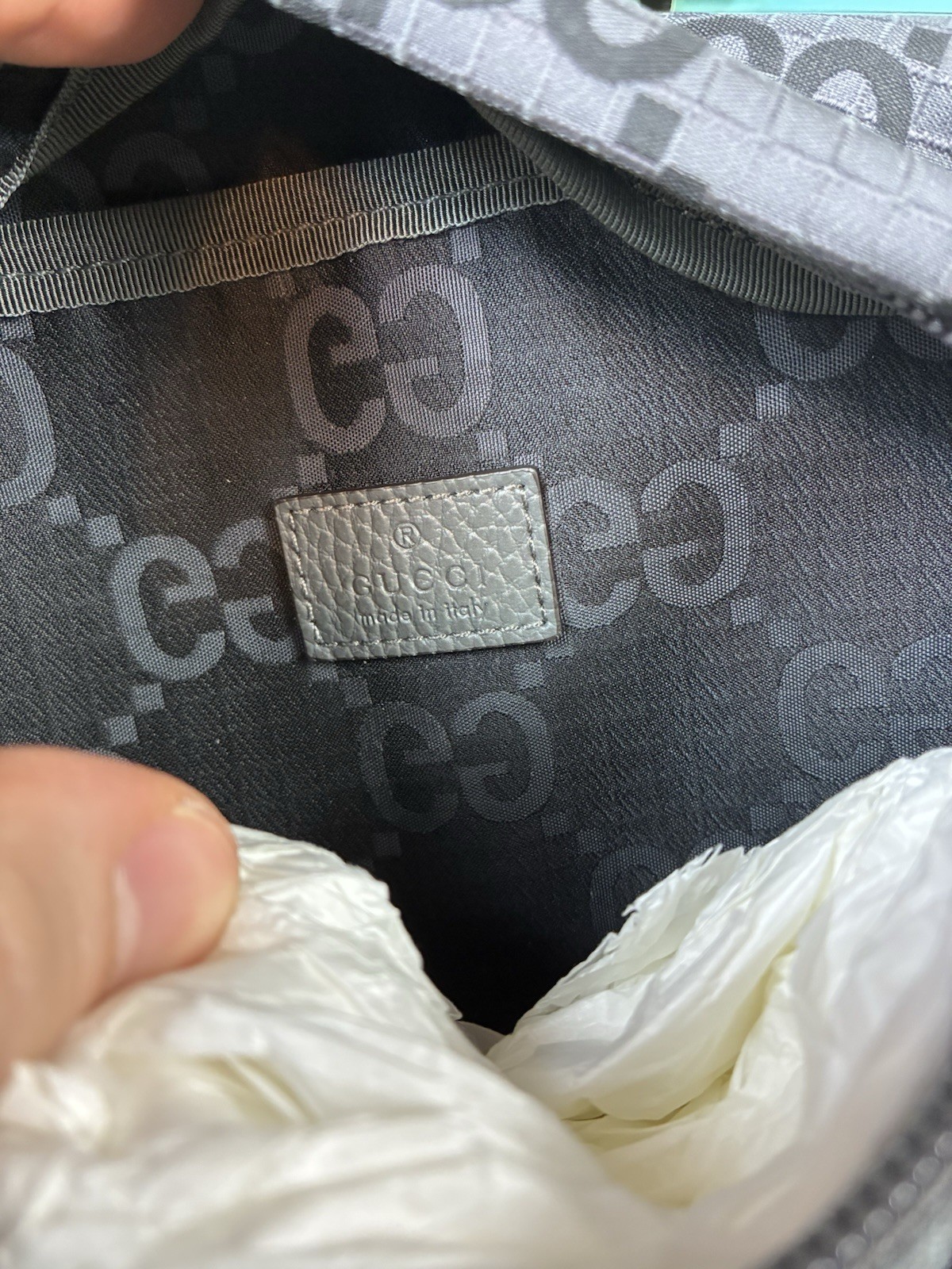 Gucci GG Ripstop Gray & Black Unisex Fabric Belt Bag Size 80cm – NWT Authentic