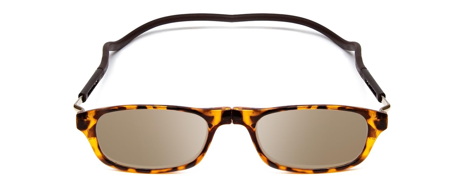 Calabria Snap Magnetic Front Connect L-XL Polarized Sunglasses Tortoise & Brown
