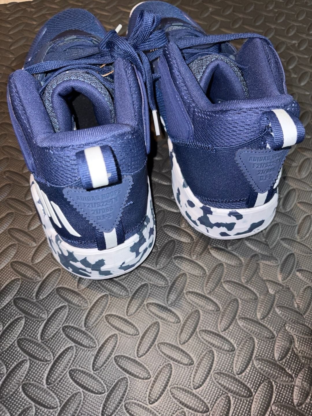 adidas D.O.N. Issue 3 Team Navy Blue Camo Basketball Shoes