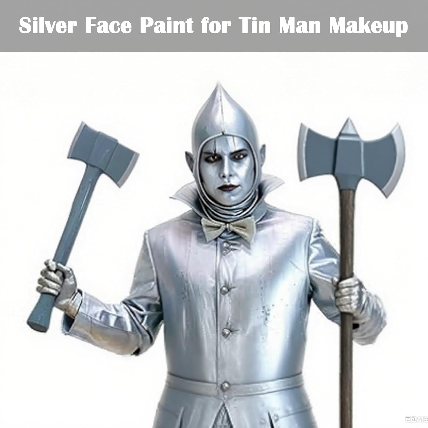 Complete Your Halloween Look with 1.06 Oz Silver Face Paint Stick – SFX Ready!