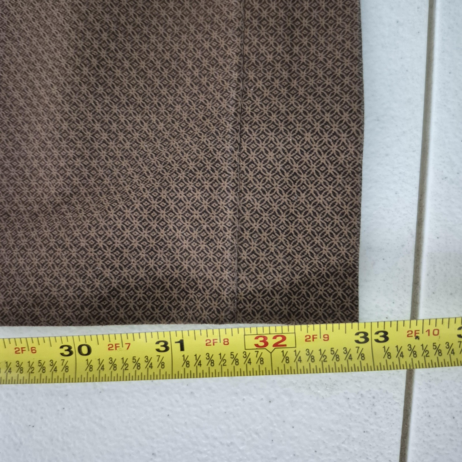 Banana Republic Mason STR Chino Print Pants Mens 35×34 Brown NEW