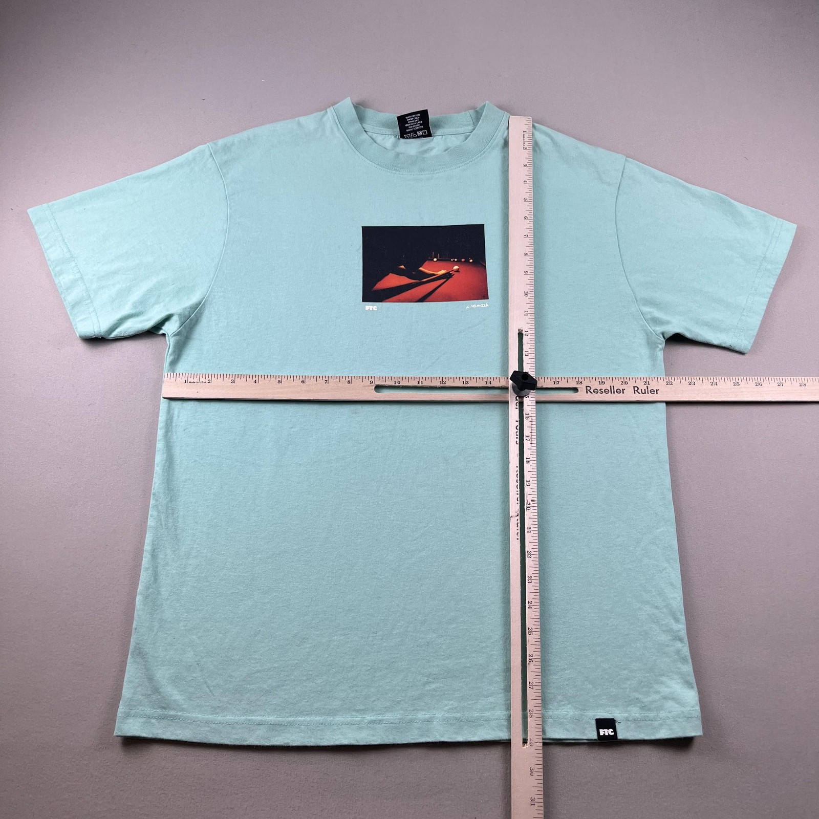 FTC For The City T-Shirt Mens Large Green Pool Billiards Skater San Francisco
