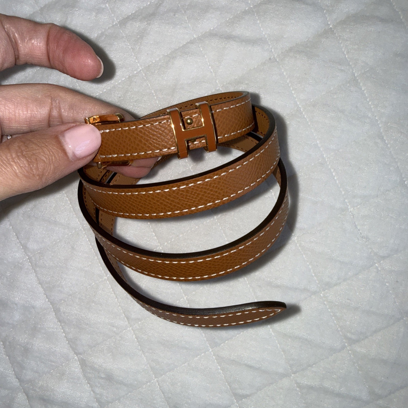 Hermes Click H Belt Gold With GHW Size 75 CM