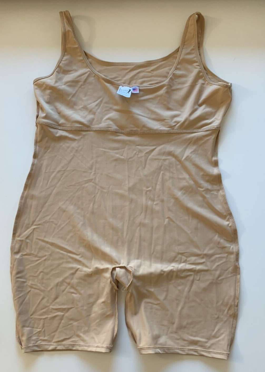 NEW! InstantFigure Sz 2X Firm Control Shaping Mid-Thigh Tank Bodysuit WB40061