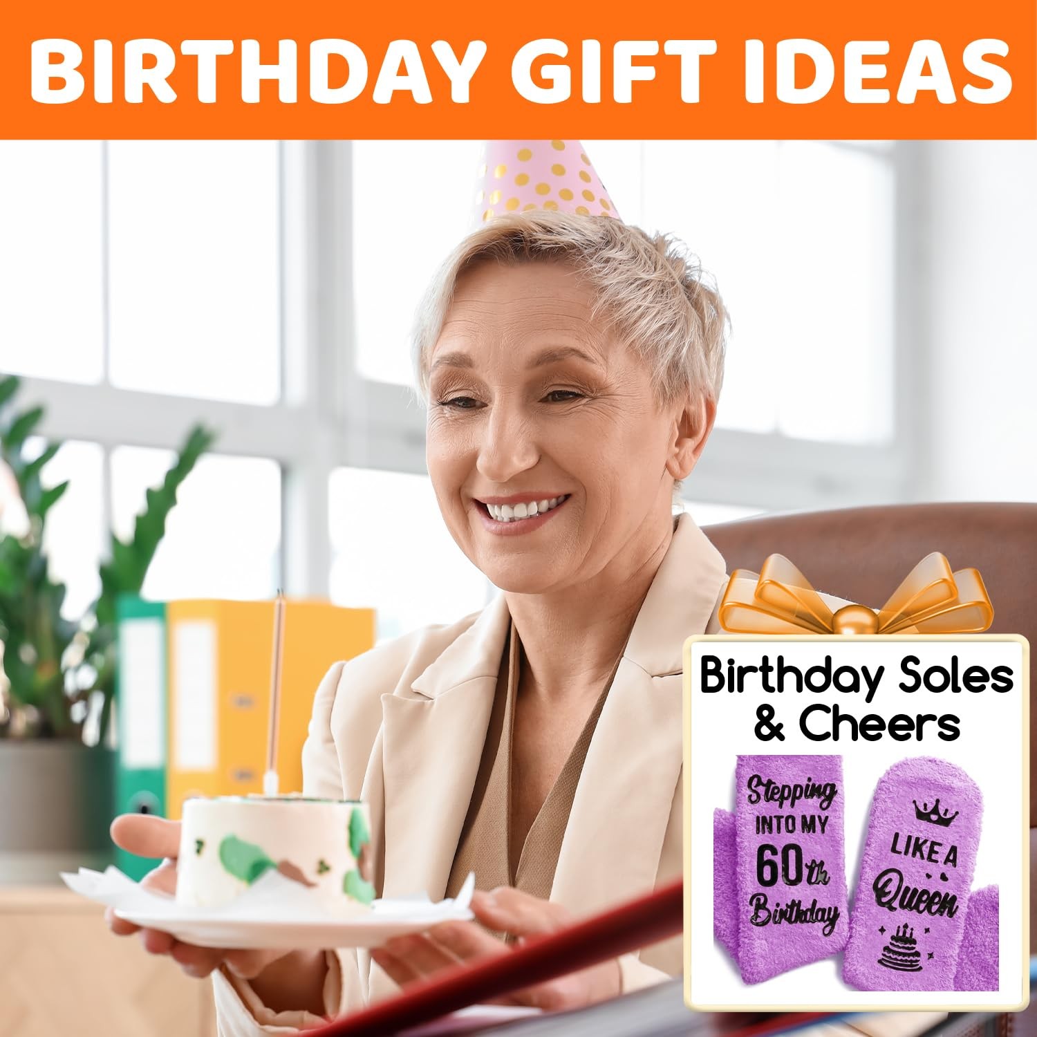 60th Years Old Birthday Gifts – Socks for 60 Year Olds Gift Ideas for 60 Year…