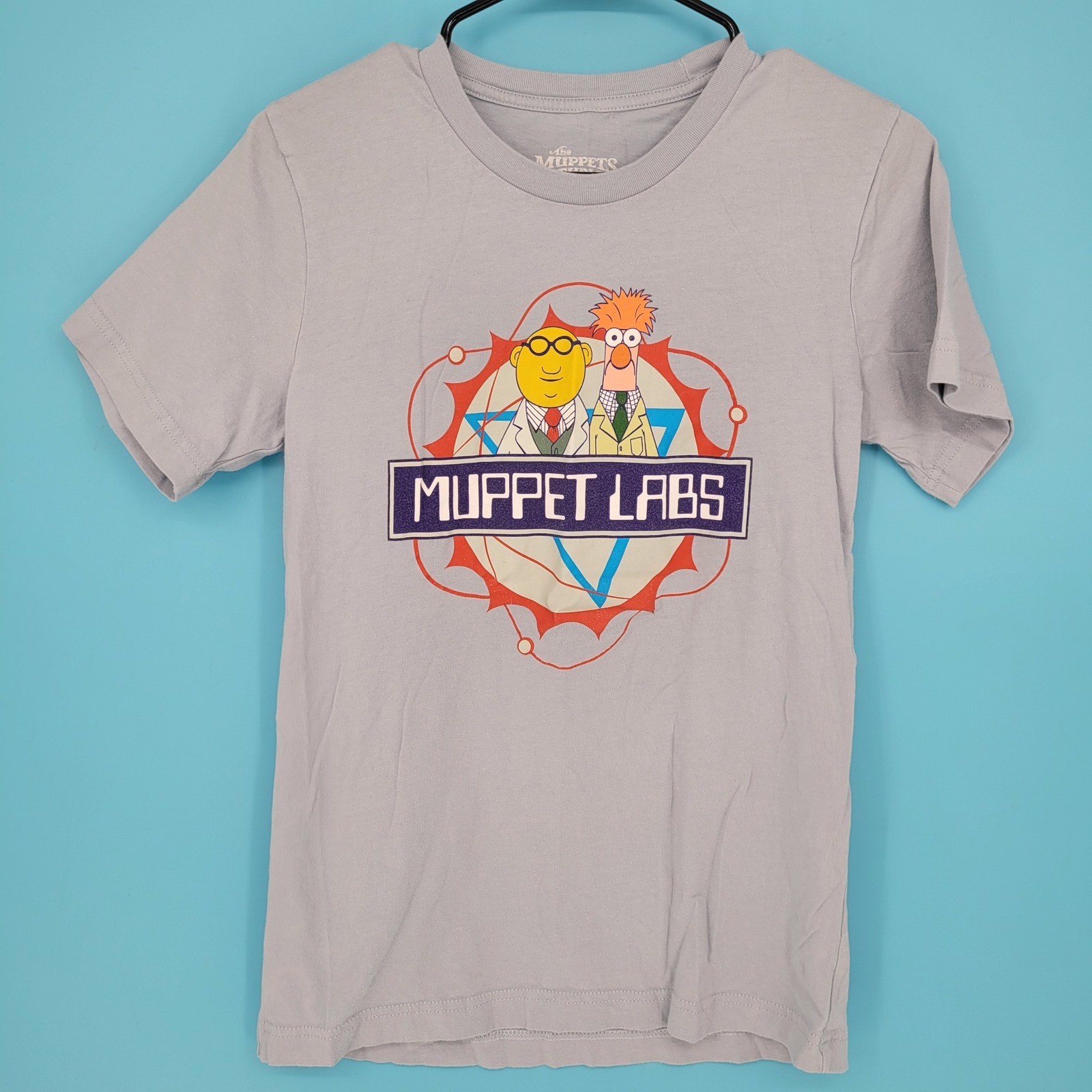 Disney Muppet Labs 2024 Food & Wine Festival Shirt Size S Bunsem beaker gray