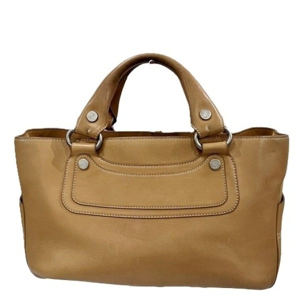 CELINE Boogie Bag Brown Handbag Unisex Free Shipping [Used]
