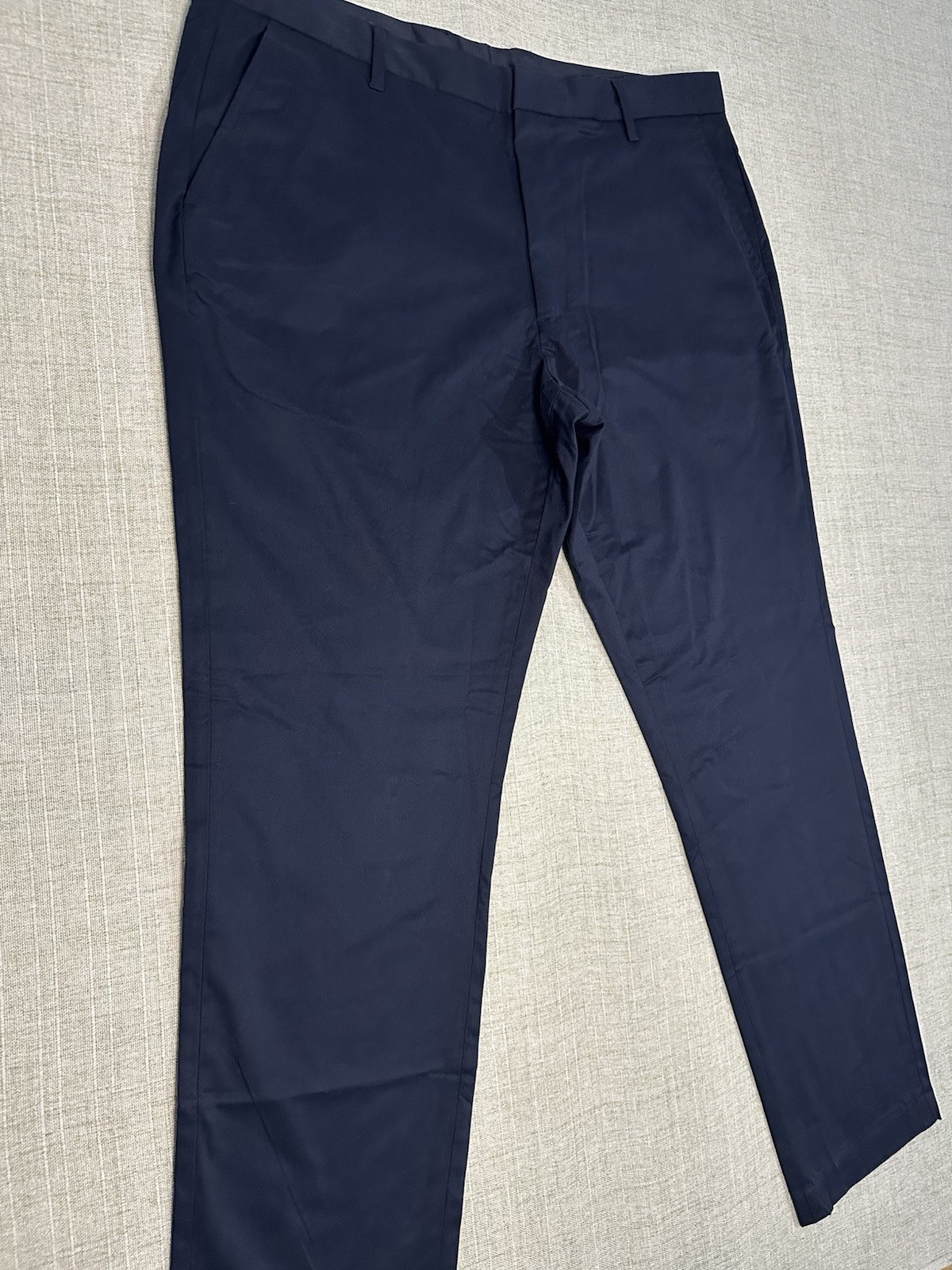 Bonobos Men’s 40×32 Pants Navy Trouser Chinos Slim Fit Flat Front Stretch Slacks