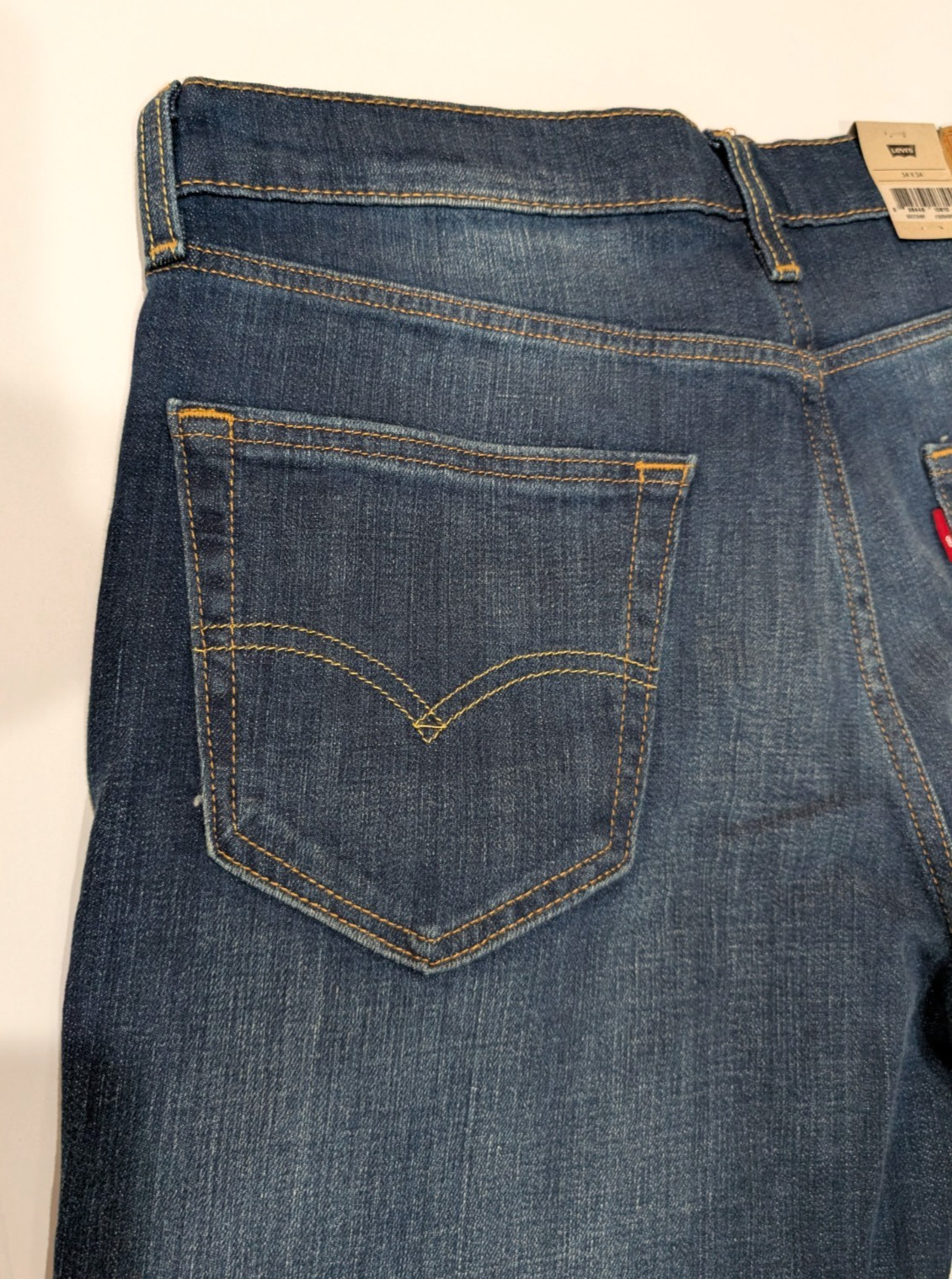 NEW Men’s Levi’s 527 Slim Bootcut Jeans Dark Wash Blue Size 34×34 NWT Ships Free