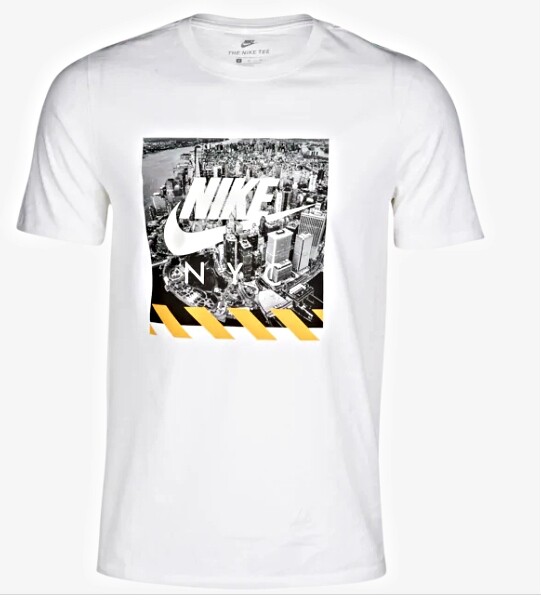 AUTHENTIC 100% COTTON NIKE NYC PHOTO WHITE T SHIRT AV3791-803 806