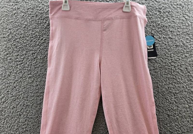 ID Ideology Core Stretch Capri Leggings Big Girls XL Rose Shadow Elastic Waist
