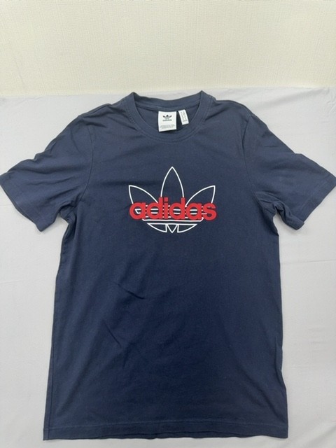 Adidas Originals Trefoil Graphic T Shirt Navy Blue Men’s Size M