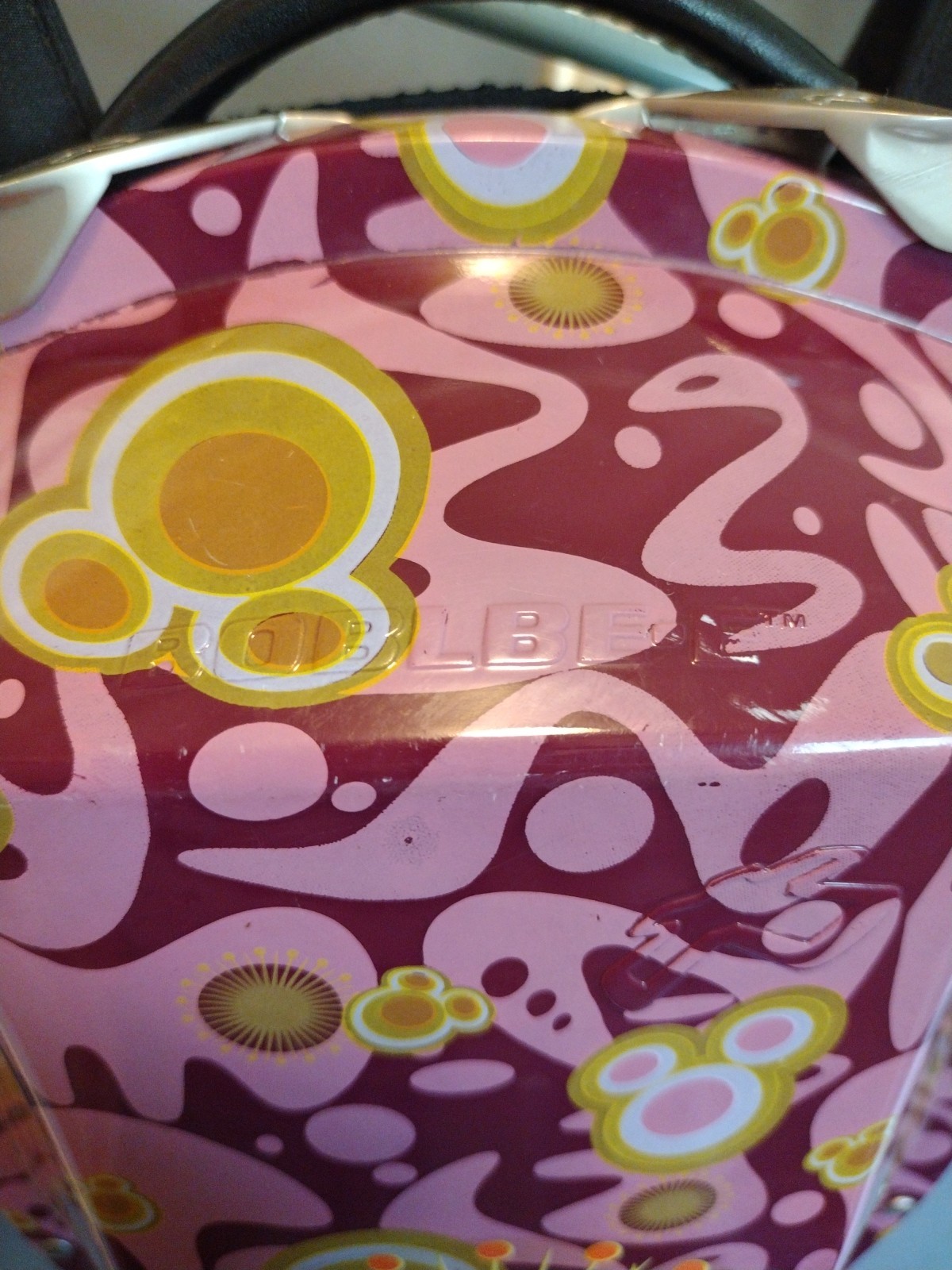 Ultra Rare Pink Disney Mickey Mouse Boblbee Mini Hard Shell Backpack Motorcycle