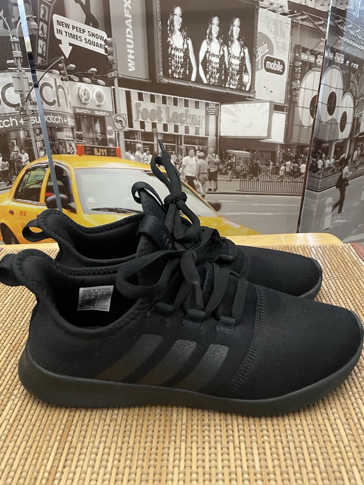 Adidas Cloudfoam Sneakers Pure 2.0 Step in, Women’s SZ 6.5, Black H04754