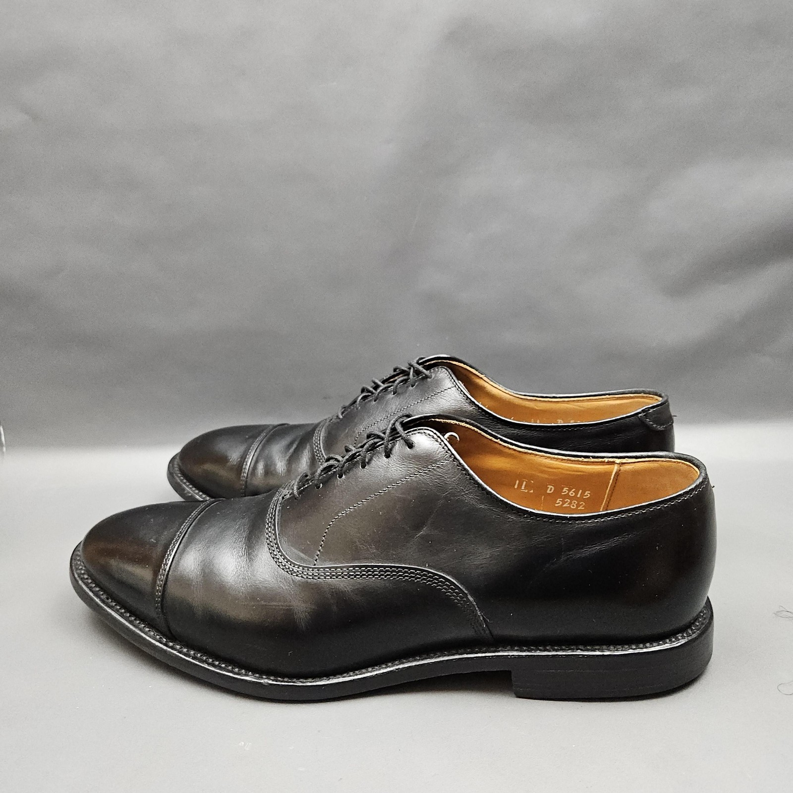 Allen Edmonds Park Avenue Cap Toe Oxford Mens Size 11 D Black Leather Dress Shoe