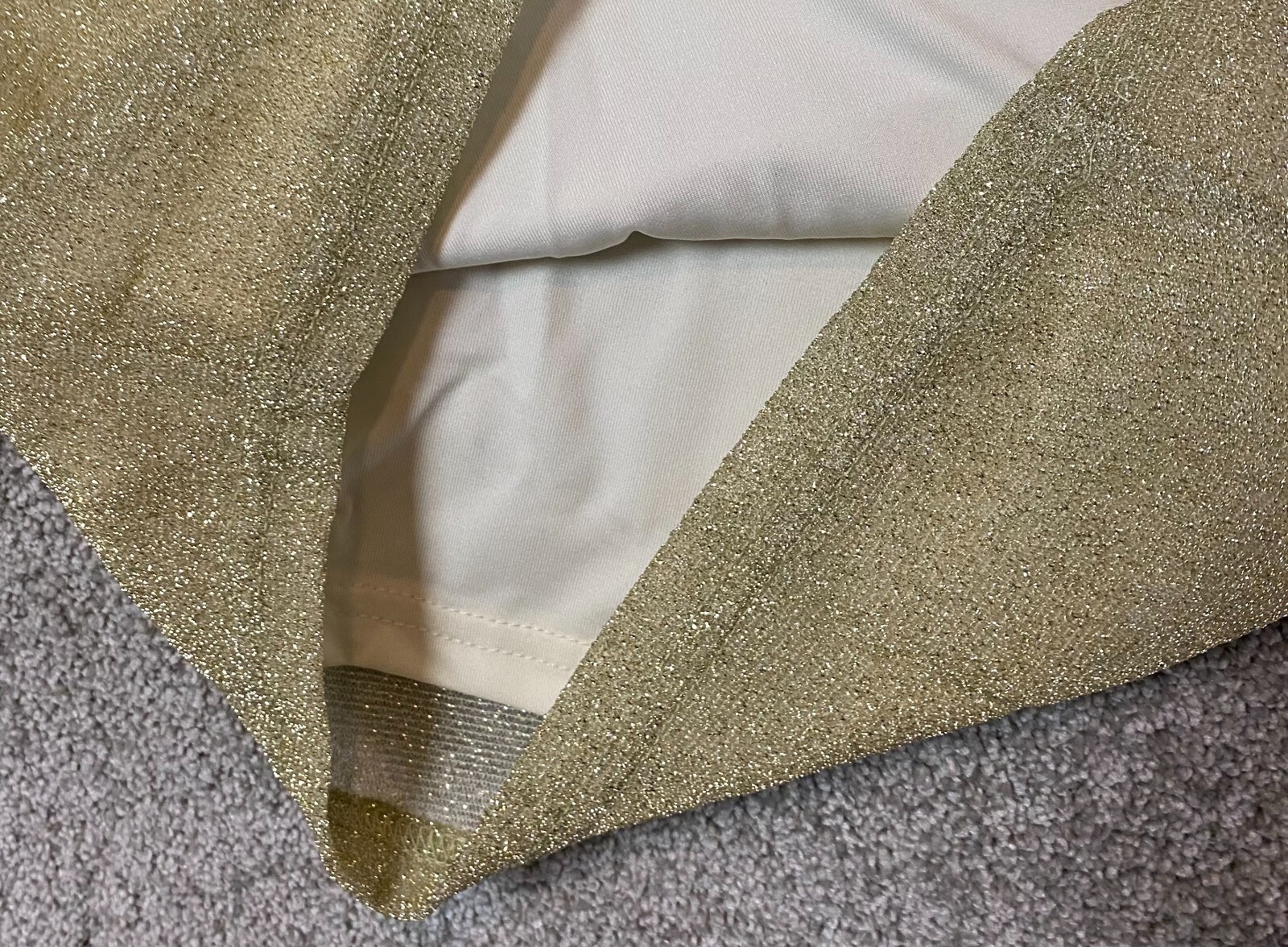 $64 New By The Way Aran Metallic Mini Dress in Gold XXS, XS, S, M, L, XL