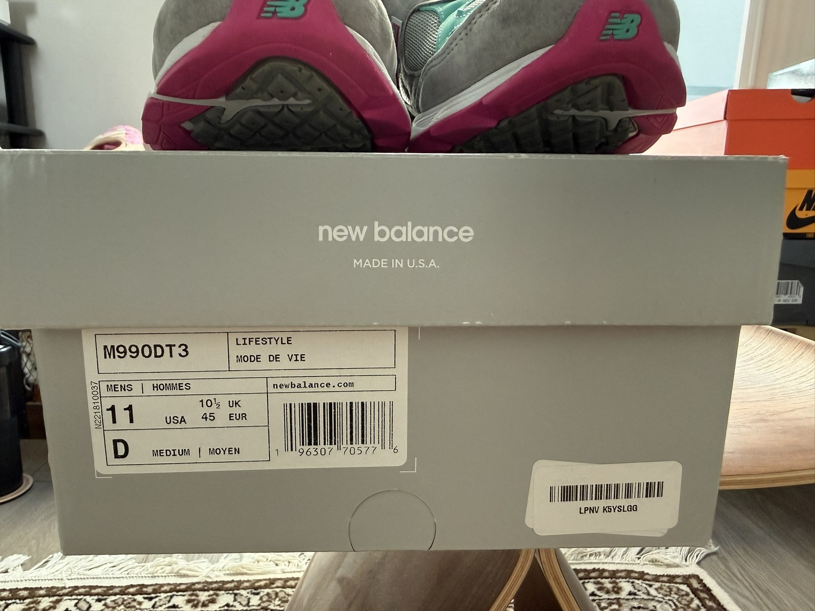 New Balance 990v3 DTLR Miami Drive M990DT3 Men’s Size 11 Made in USA VNDS