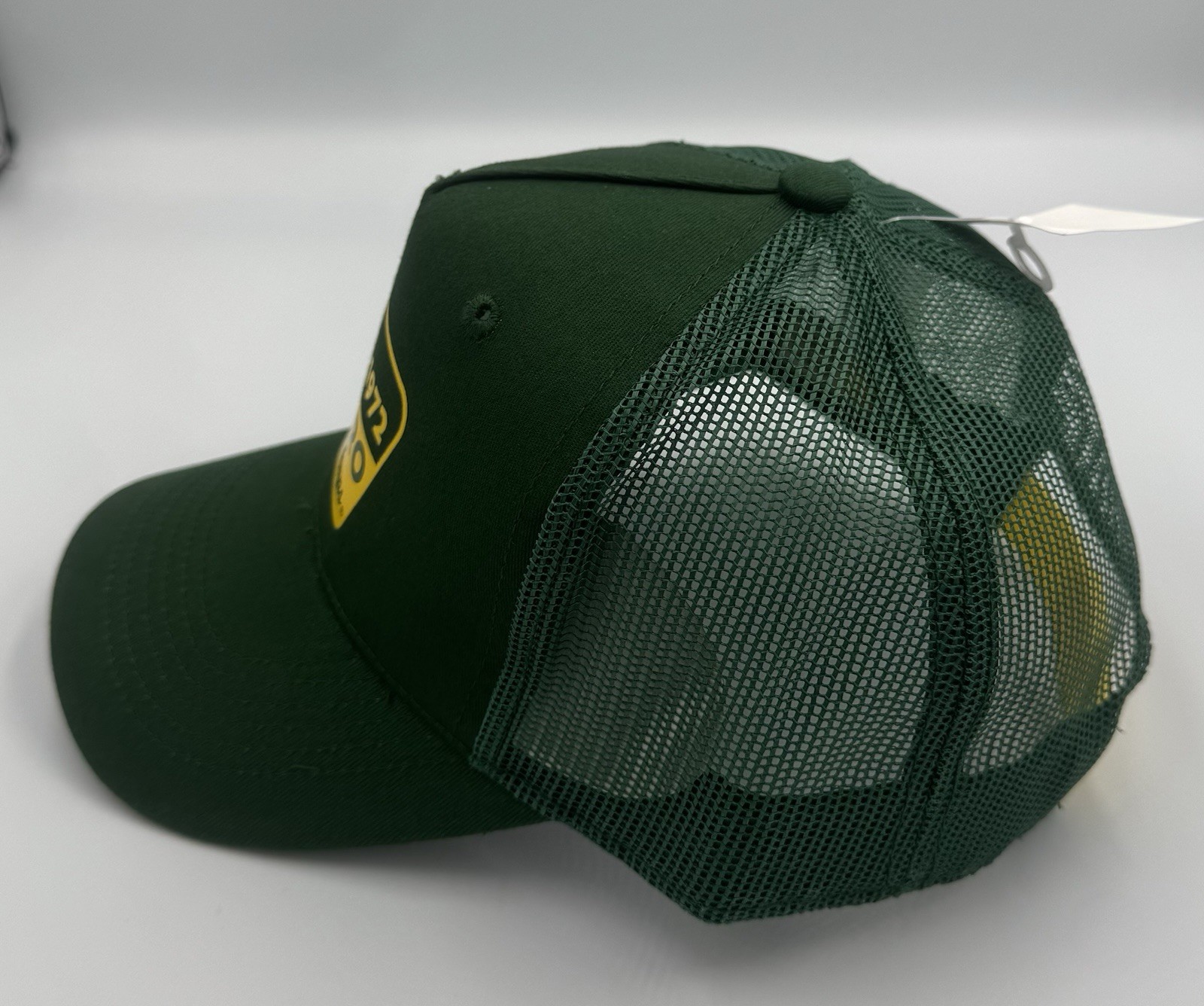 Bass Pro Shops Black Mesh Snapback Trucker Hat Green/Yellow O/S