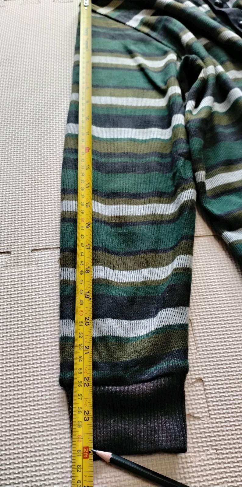 Lyle & Scott Black Label Striped Collared Knit Sweater Wool Blend Japan…