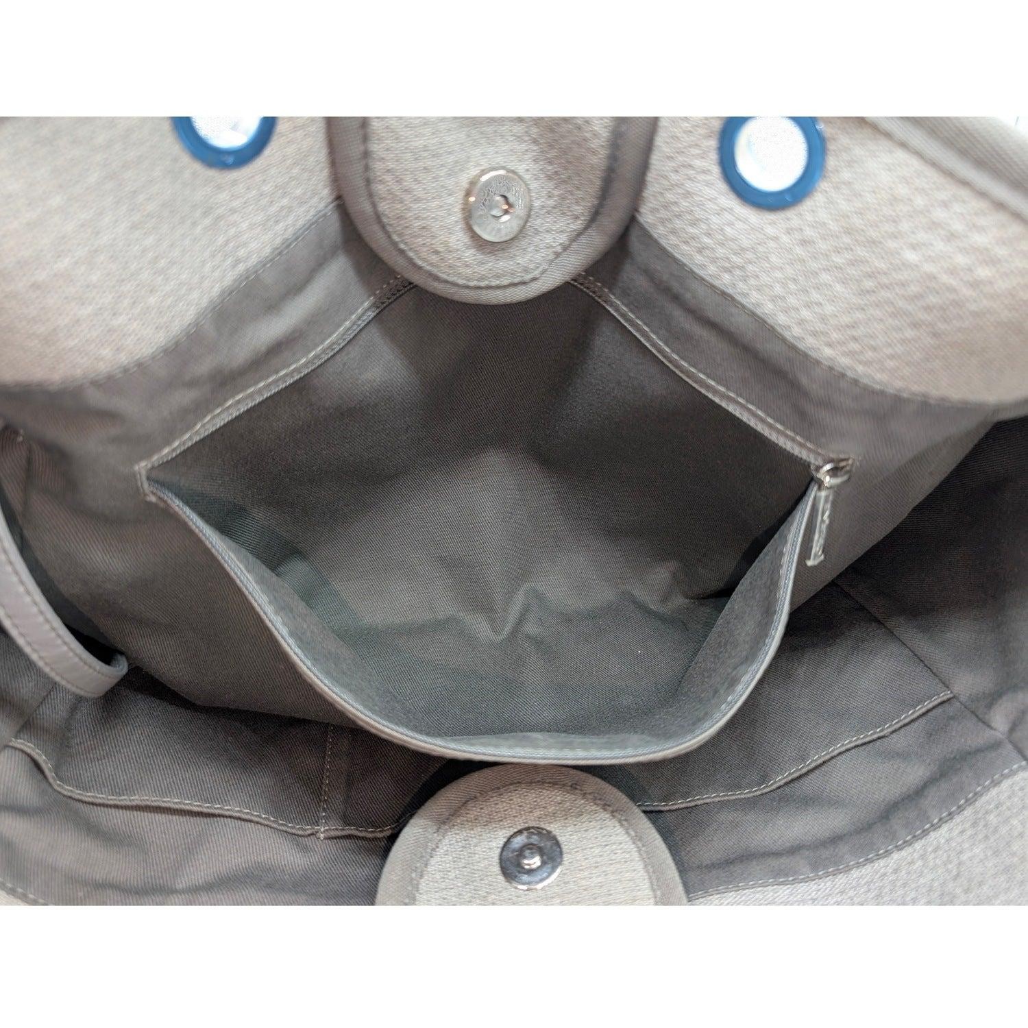 Chanel 2015 Medium Gray Deauville Shopping Tote