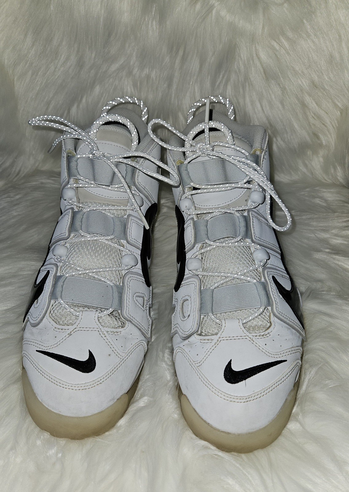 Nike Air More Uptempo Copy Paste DQ5014-100 Men Size 13 White MultiColor PreOwnd