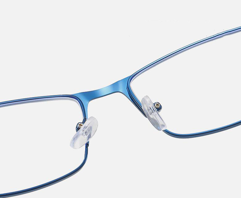 Men Metal Photochromic Reading Glasses Square Full Rim Classic Sunglasses